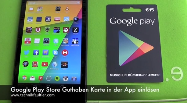 Google Play Store Guthaben Karte in der App einlösen – Technikfaultier