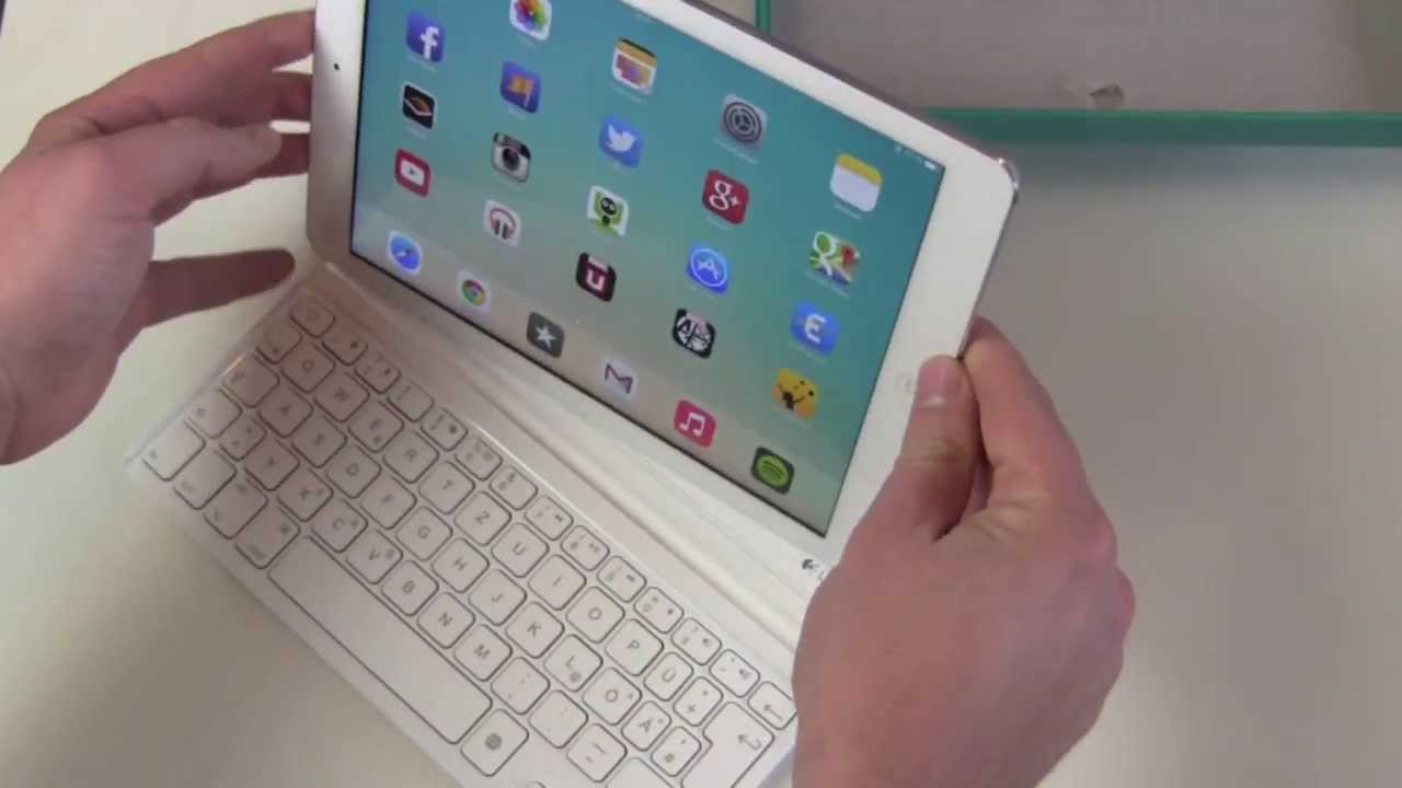 Logitech Ultrathin Keyboard Cover iPad Air Unboxing Technikfaultier
